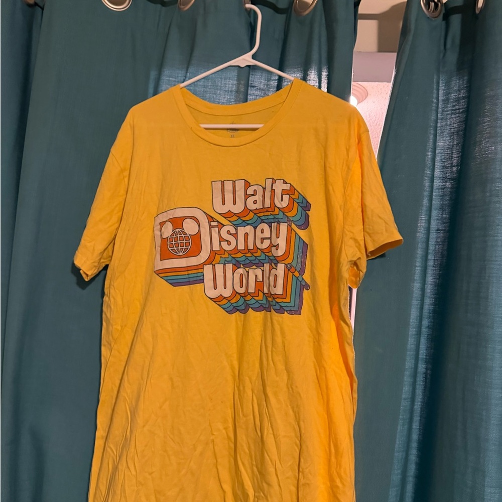 Disney Yellow Crewneck T‑Shirt